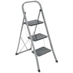 Trittleiter axentia 251202 3 stufen klappbar klapptritt aus metall