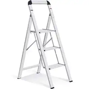 Trittleiter kingrack stufenleiter 3 stufen klapp mit handlauf