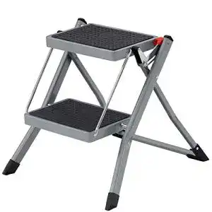 Trittleiter songmics mit 2 stufen klappbar stufenbreite 20 cm