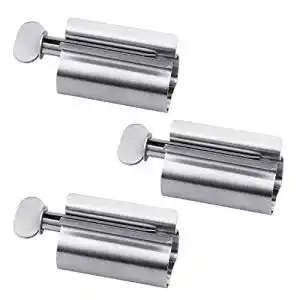 Tubenquetscher inntek 3 stueck zahnpastahalter aus edelstahl