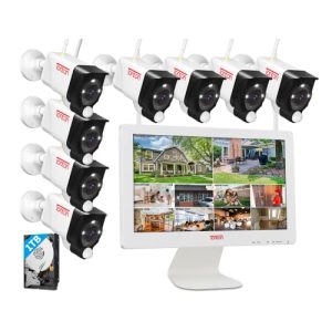 Kit de caméras de surveillance Caméra de surveillance extérieure TONTON