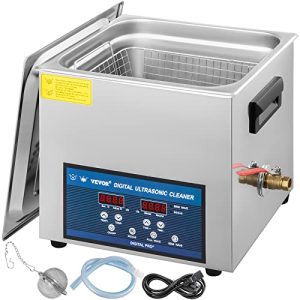 Ultrasonic cleaner VEVOR 10L, ultrasonic cleaning device 260W