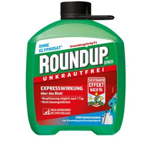 Mistura pronta para herbicida Roundup Express, sem ervas daninhas