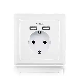 Usb steckdose benon wand steckdose mit usb anschluss weiss