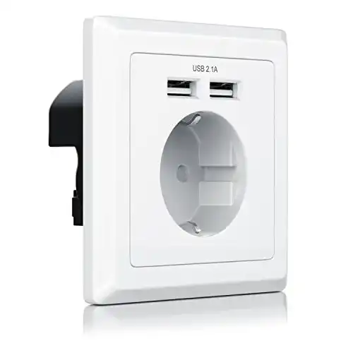USB-Steckdose CSL-Computer mit 2 Anschlüssen für Geräte