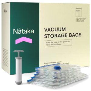Σακούλες κενού Σακούλες αποθήκευσης κενού Nataka, συσκευασία των 8