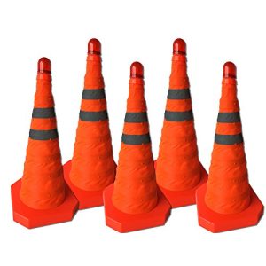 Traffic cones UvV Reflex pylons 49 cm folding traffic cones