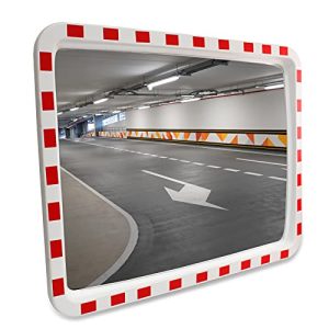 Espelho de trânsito retangular LABT rua 60 x 80 cm