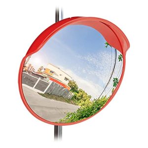 Miroir de circulation Relaxdays 60 cm, résistant aux intempéries, incassable