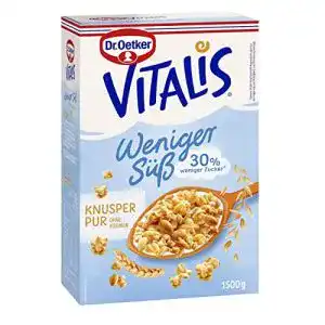 Vitalis muesli dr oetker vitalis weniger suess knusper pur