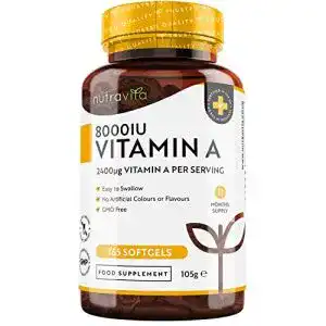 Vitamin a nutravita 8000 ie 365 kapseln aus retinylpalmitat