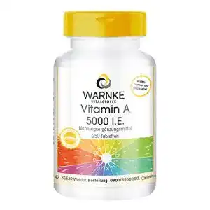 Vitamin a warnke vitalstoffe 5000 i e 1500c2b5g retinol