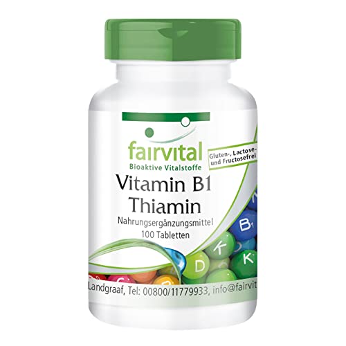 Vitamin B1 fairvital, 100mg Thiamin HOCHDOSIERT VEGAN