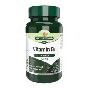 Vitamin b1 natures aid thiamin hydrochloride 100mg 90 tabs
