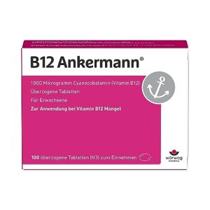 Pastillas de vitamina B12 B12 Ankermann Vitamina B12 para el cansancio
