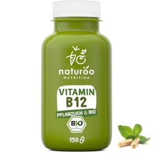Comprimidos de vitamina B12 Naturoo Nutrition Vitamina B12 Orgânica