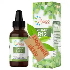 Vitamin b12 vihado natur hochdosiert 2x aktiv tropfen komplex