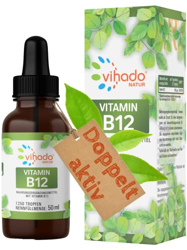 Vitamin B12 Vihado Natur hochdosiert 2x-Aktiv Tropfen Komplex