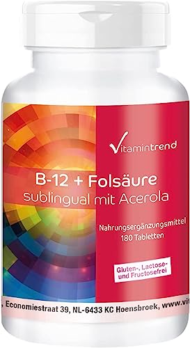 Vitamin B12 Vitamintrend Vitamin B-12 + Folsäure sublingual