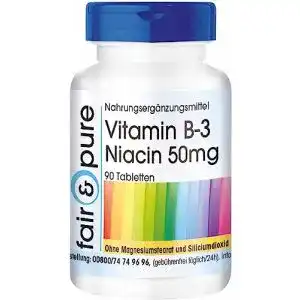 Vitamin b3 fair pure tabletten niacin 50mg als nicotinamid