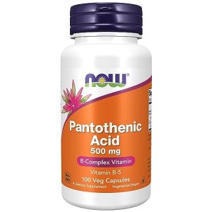 Vitamin B5 NOW Foods, Pantothenic Acid, 500mg