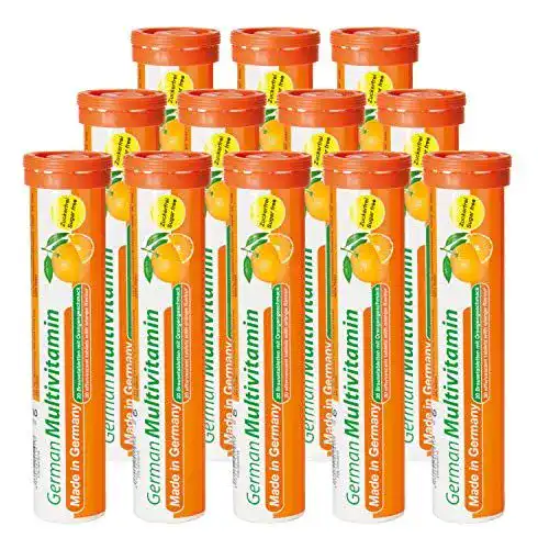 Multivitamin Brausetabletten mit Orangengeschmack, 240 Stück