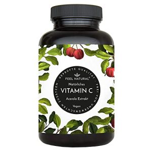 Vitamin C Feel Natural Acerola kapsler, naturlig, høy dose