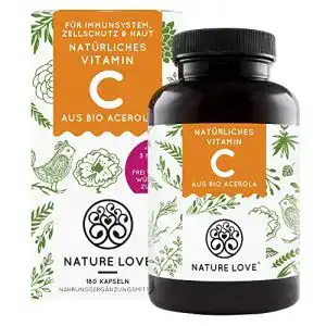 Vitamin c nature love natuerliches aus bio acerola extrakt