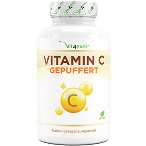 Vitamin C Vit4ever bufret, 365 kapsler, høy dosering