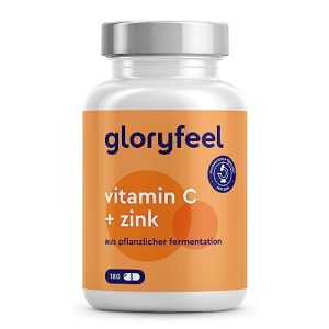 Vitamin C + Zink gloryfeel Vitamin C und Zink Tabletten, 1.000 mg