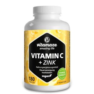 Vitamina C + Zinco Vitamaze – vitamina C em altas doses para uma vida incrível