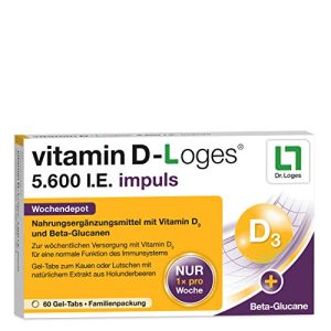 Préparations de vitamine D Dr. Loges Vitamine D-Loges 5.600 XNUMX UI pulsée