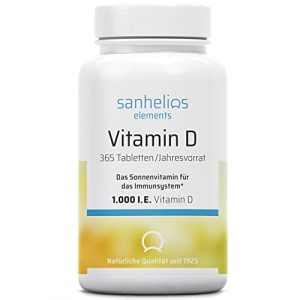 Préparations de vitamine D Sanhelios sun vitamine D, 1000 UI Vit D3.