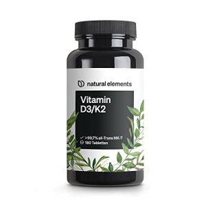 Vitamin-D-Tabletten natural elements Vitamin D3 + K2 Depot