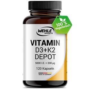 Vitamin D tablets Wehle Sports Vitamin D3 K2 Depot 120 caps.