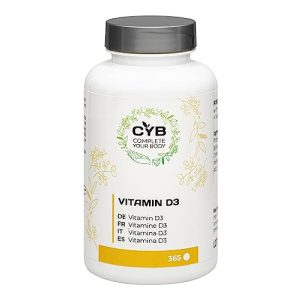 Vitamina D3 CYB Complete seu corpo CYB, 2000 UI, 50μg de vitaminas