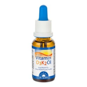 Vitamina D3 Dra. Suplemento dietético de óleo K2 de Jacob 20 ml