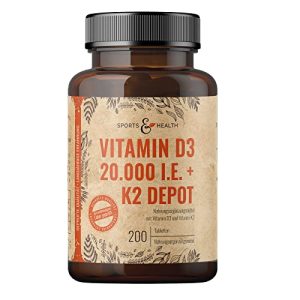 Vitamin D3-K2 CDF Sports & Health Solutions Vitamin D3 K2 Tabl.