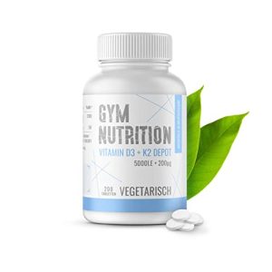 Vitamin D3-K2 Gym Nutrition Vitamin D3 K2 5.000 IU