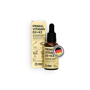 Vitamina D3 Primal State ® K2 [1150 gotas] 1000 UI por gota