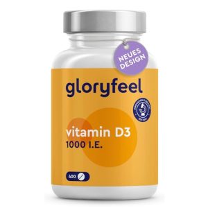 Comprimidos de vitamina D3 Gloryfeel vitamina D vitamina do sol
