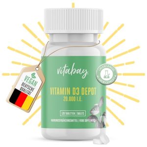 Vitamin D3 tabletter vitabay, Vitamin D3 Depot 20.000 XNUMX IE
