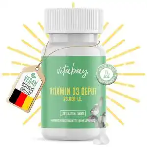 Vitamin d3 tabletten vitabay vitamin d3 depot 20 000 i e