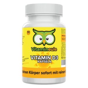 Comprimidos de vitamina D3 Vitamineule Cápsulas de vitamina D3, 30.000 UI