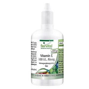 Vitamina E fairvital, aceite 100 UI gotas, con más de 1200 gotas