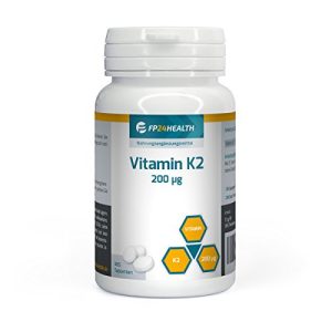 Vitamina K2 FP24 HEALTH 200µg, 365 comprimidos, alta dosagem
