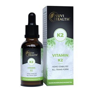 فيتامين K2 Nuvi Health MK7 - 200 ميكروجرام، 1700 قطرة = 50 مل
