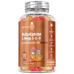 Vitaminas para crianças ursinhos de goma multivitamínicos maxmedix