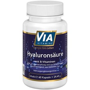 Vitamins (high dosage) Via vitamins hyaluronic acid