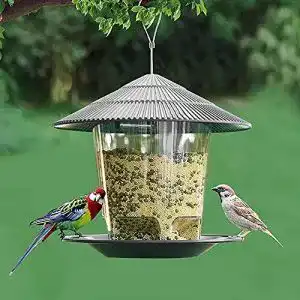 Vogelfutterspender harupink vogelfutterstation transparent